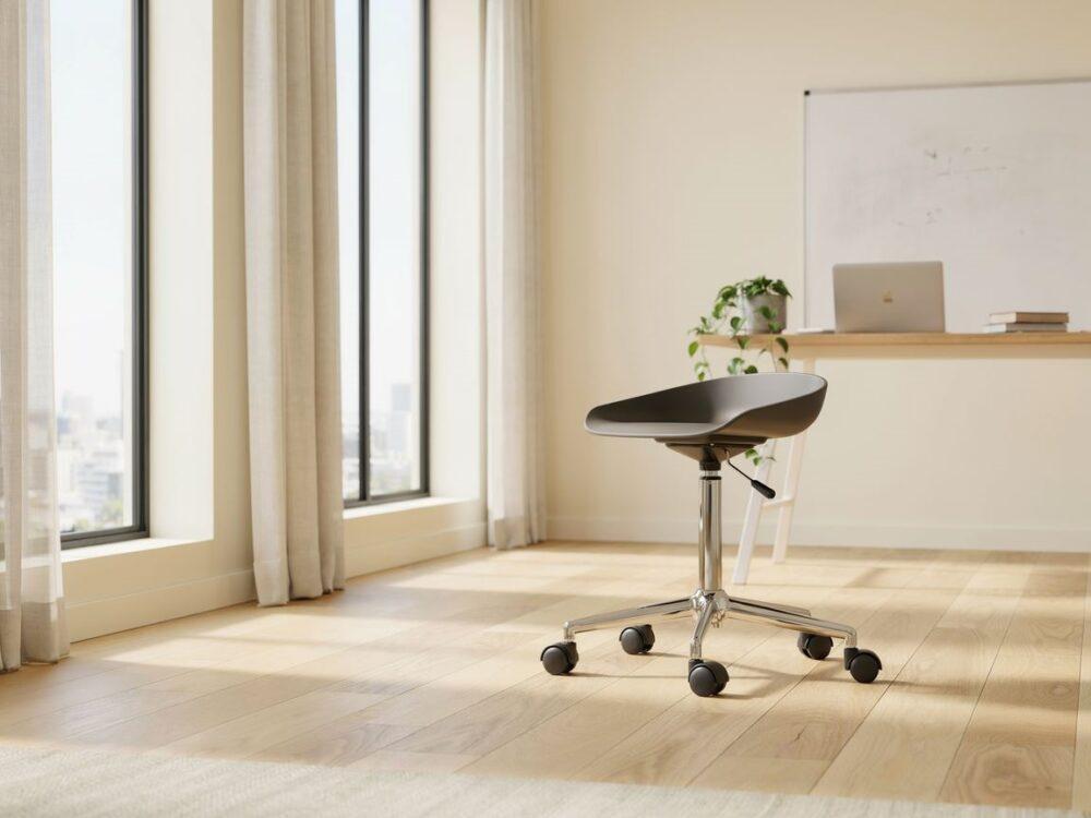 ergonomiczny taboret mobilny